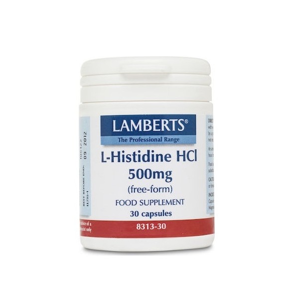 Lamberts L-Histidine 500mg, 30 Caps