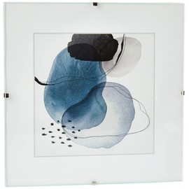 Hama Fotorahmen „Clip-Fixe“ (ohne Rand, 20 x 20 cm, Reflex) Transparent