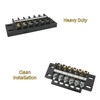 Kuinndoo High-Capacity Double Terminal Blocks – 4 Sets 6-Position Strips