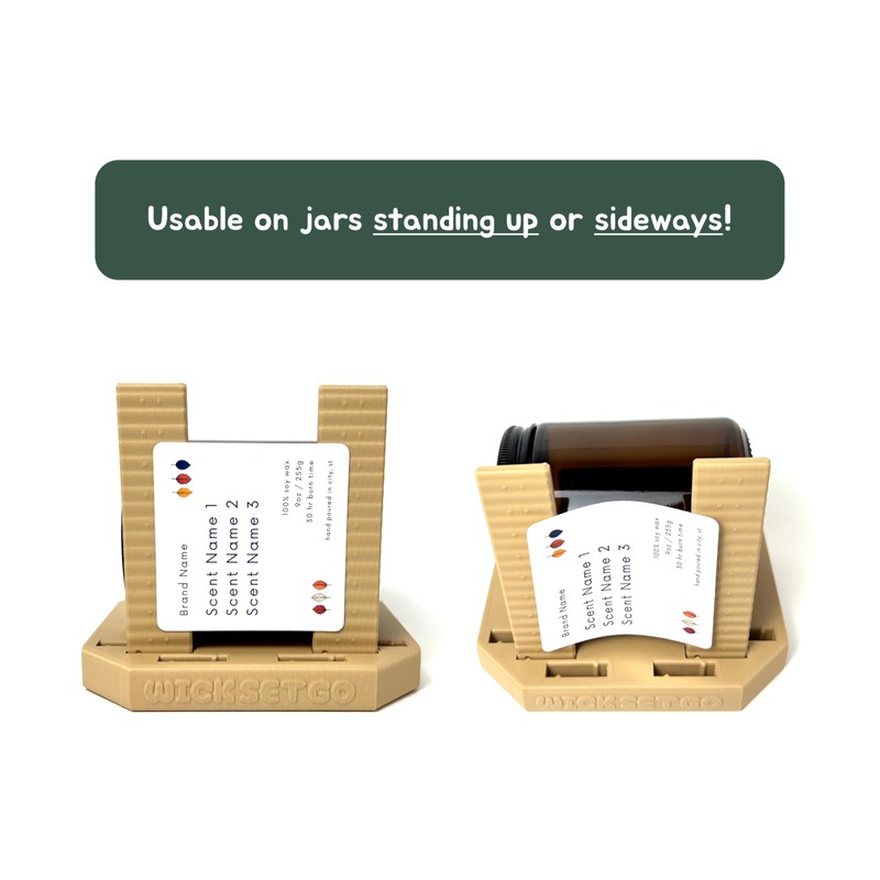 Sticker Label Application Installation Tool for Jars, Containers, Bottles, Adjustable