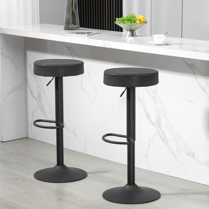 Finnhomy Bar Stools Set of 2 Counter Height, Swivel Barstools