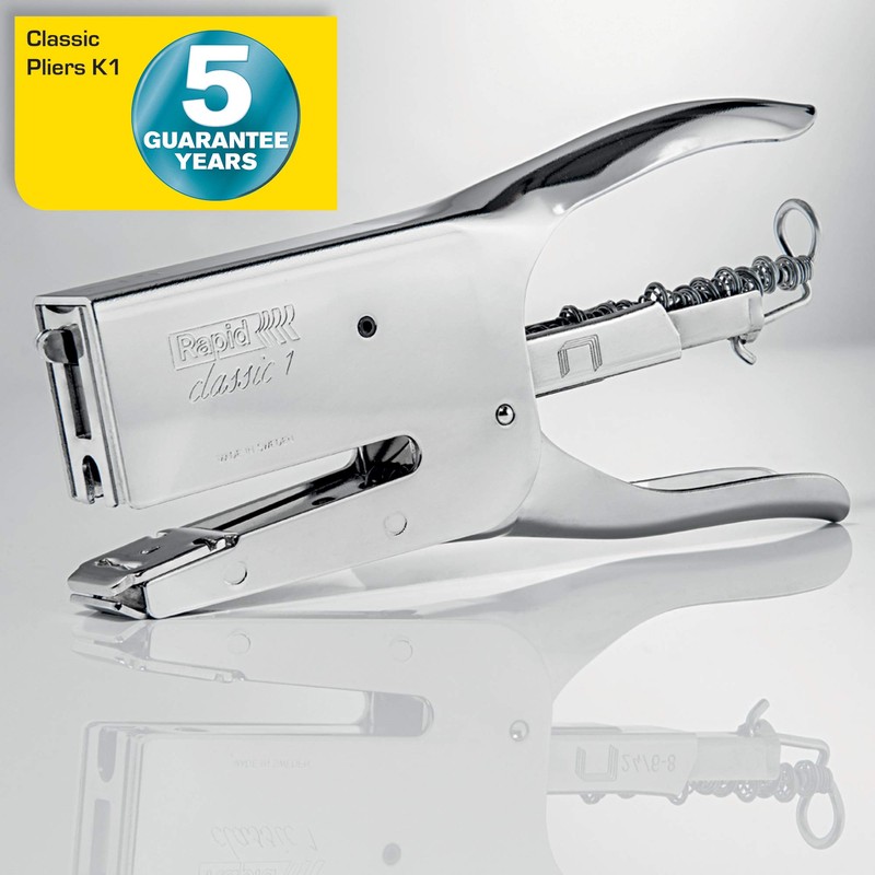 Rapid Stapling Pliers, 50 sheet capacity, Coconut Kiss, Ergonomic metal