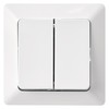 EMOS White Gloss Series Switch Double Light Switch 250V~/10AX Plastic