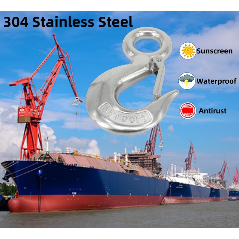 Grab Hooks, 1T Crane Scale, Heavy Duty Slip Hooks Stainless