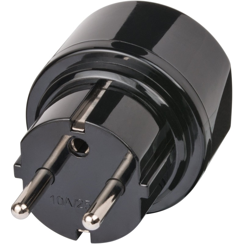 Brennenstuhl CH Travel Adaptor with Protective Contact 10 A 250