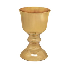 Lord of Battles Pure Brass Ceremonial Goblet 200 ml Small Wine Drinking Goblet Medieval Style – Drinking Cup Goblet for Wine | Historical Chalice – Tavern Calyx Medieval Recreation LARP Viking