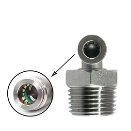Jienk 2Packs Pneumatic 304 Stainless Steel Male Elbow 1/4" Tube OD x 1/2" NPT Thread Push to Connect Air Fittings,90 Degree Quick Connector for Air Compressor Air Horn Air Bag