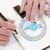 3 Pcs Protractor Circle Protractor, 360 Degree Protractor Angle Measure