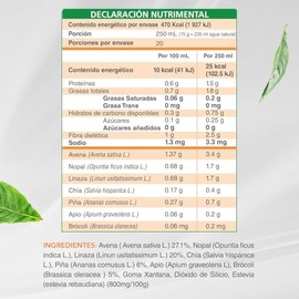 Nutrasien100 Fibracomplex  Suplemento en Polvo  Sin Azcar y Vegano  60 Porciones  Salud Digestiva con Frutas, Verduras y Semillas  Sabor Pia          