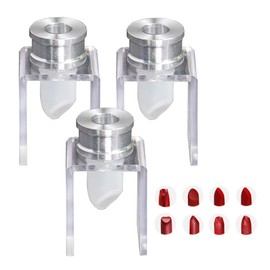 3 Set 12.1mm DIY Lipstick Mould Set Silicone Lips Making Mold with Aluminum Ring and Holder Homemade Lipstick Tool Kit