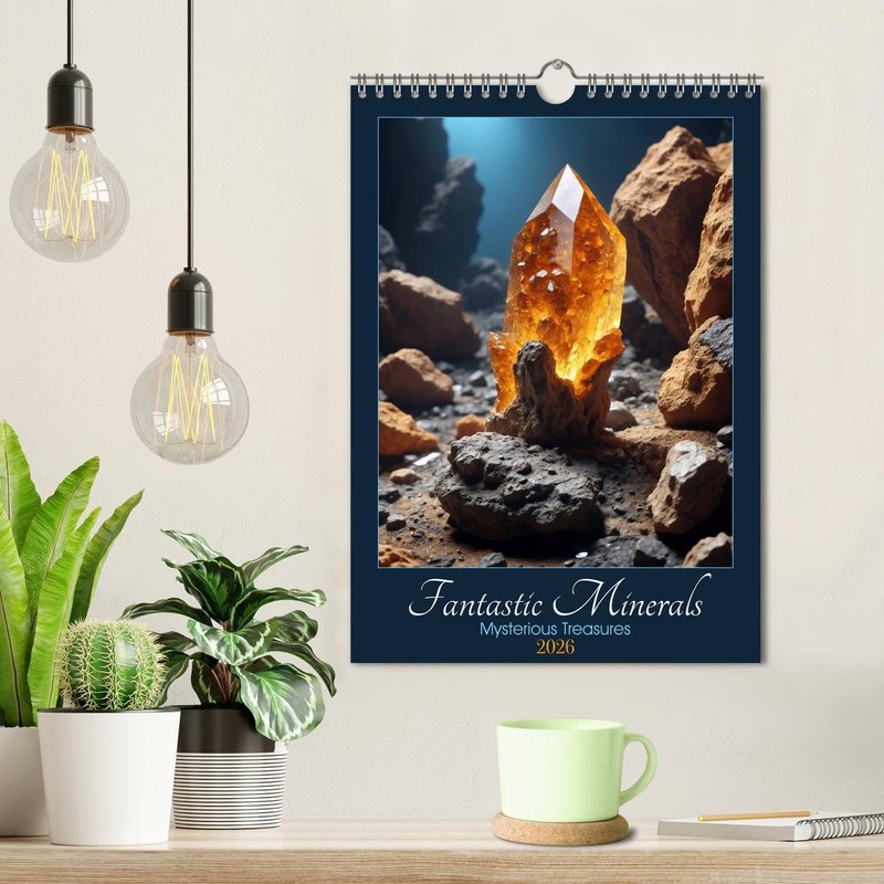 Fantastic Minerals - Mysterious Treasures (Wall Calendar 2026 DIN A4