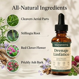 Mayaverra Drenaje Linfático — Gotas Naturales, 2 FL OZ (1PCS/60ML)