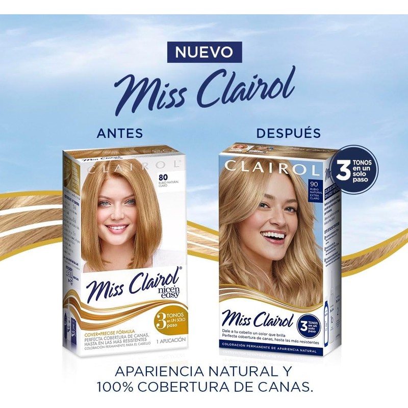 Miss Clairol Tinte Permanente 90 Rubio Natural Extra Claro
