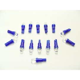 Lumiglow 15 COOL Blue Wedge Dome Instrument Panel Cluster Dashboard LED Light Bulbs 37 GM