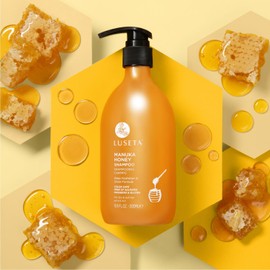 Luseta Manuka Honey Shampoo Moisturizing for Dry Damaged Hair Hydrating Formula Repairs Frizz, Adds Shine for Dull Hair 16.9oz