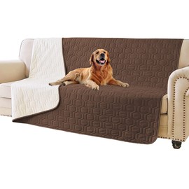 Tcksstex Waterproof and Anti-Slip Dog Bed Cover and Pet Blanket Sofa Pet Bed Mat ，car Incontinence Mattress Protectors Furniture Couch Cover for Most Cats Dogs, Pets（52x82-Chocolate）