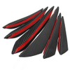 ChaRLes 6pcs Universal Carbon Fiber Spoiler Front Bumper Fins Spoiler