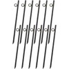 Heemab Rebar Stake with Loop, 12pcs Heavy-Duty Steel 3/8" x