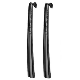 Ikea 2 NEW Pack IKEA Like Style LONG HANDLE BLACK SHOE HORNS Rubberized Handle