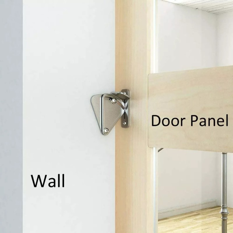 CCJH Stainless Steel Latch Sliding Door Lock for Sliding Barn