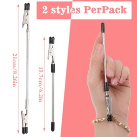 Bracelet Helper Tool, Wearing Assistance Hook and Clips Quick Wear and Disassembly Fastener Helper Tool, Wearing Assistance Tool for Necklace/Watch Clasps, Zippers, Crafts