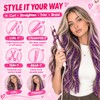 8PCS Raccoon Tail Hair Extensions,Chocolate Brown Scene Hair Extensions
