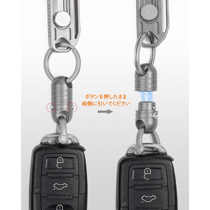 TIMULTI Magnetic Releaser, Key Holder, Stylish, Includes Key Ring, Load