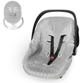 Infant Car Seat Cover Liner, Carseat Cover Liner and Protection for Baby Boys Girls, Soft Comfortable, Machine Washable, Universal Fit (Grey)