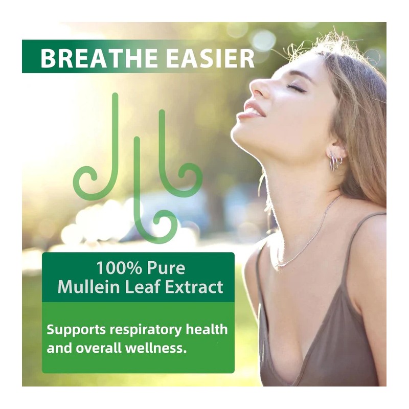 Mullein Drops for Lungs - Mullein Leaf Extract with Chlorophyll