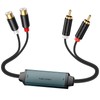Duttek Ground Loop Noise Isolator 20cm, RCA Noise Filter, Eliminate