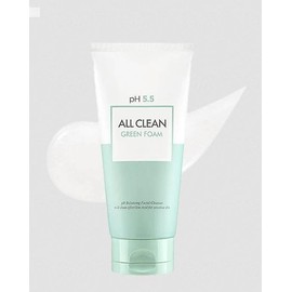 Espuma Limpiadora Facial pH 5.5 - All Clean Green Foam - Humectante - Sin Irritación - Para Pieles Sensibles - Limpieza Suave Diaria