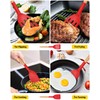 Pack of 2 Silicone Cooking Spatula, Heat Resistant Solid Turner,