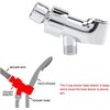 Shower Head with Handheld Shower Head Chrome Plated 3 Way