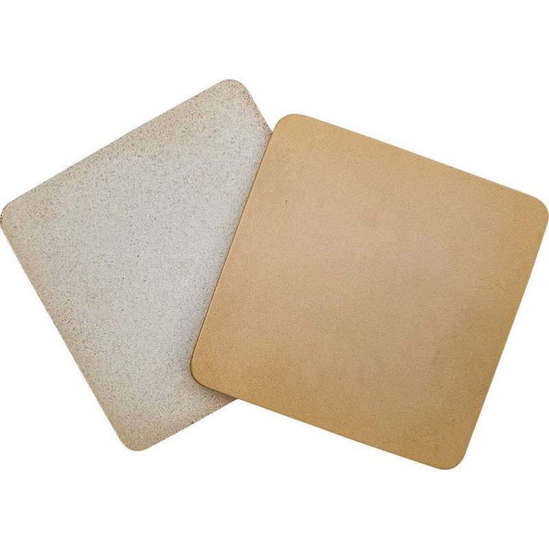 Brute Strength - Full grain leather coasters - Natural -