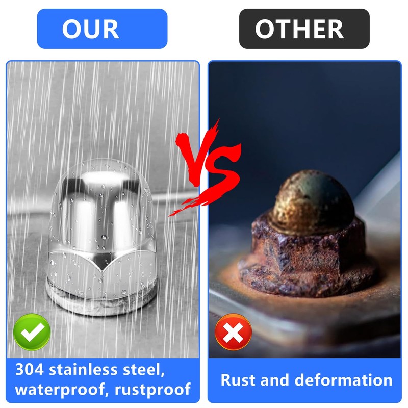 XSHAO® Acorn Nuts High Shape Set M6 / M8 Acorn