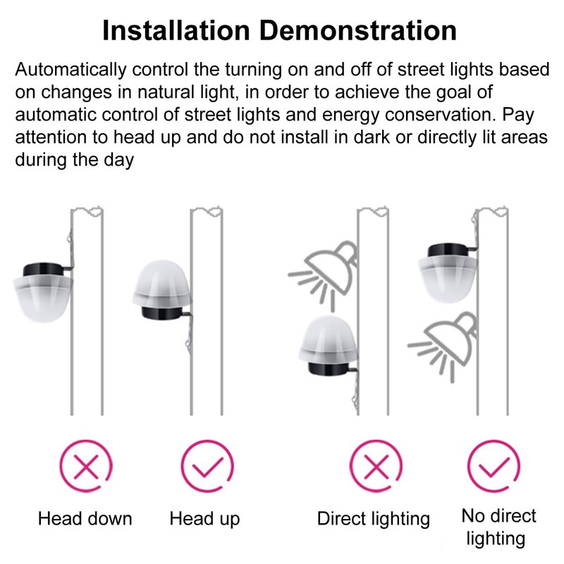 Greluma Pack of 2 DC 12V 10A Photo Switch Photocell