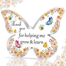 QMVMV Gifts for Teacher Acrylic Plaque Thank you Gifts for Women Christmas Birthday Thanksgiving Gifts for Teacher