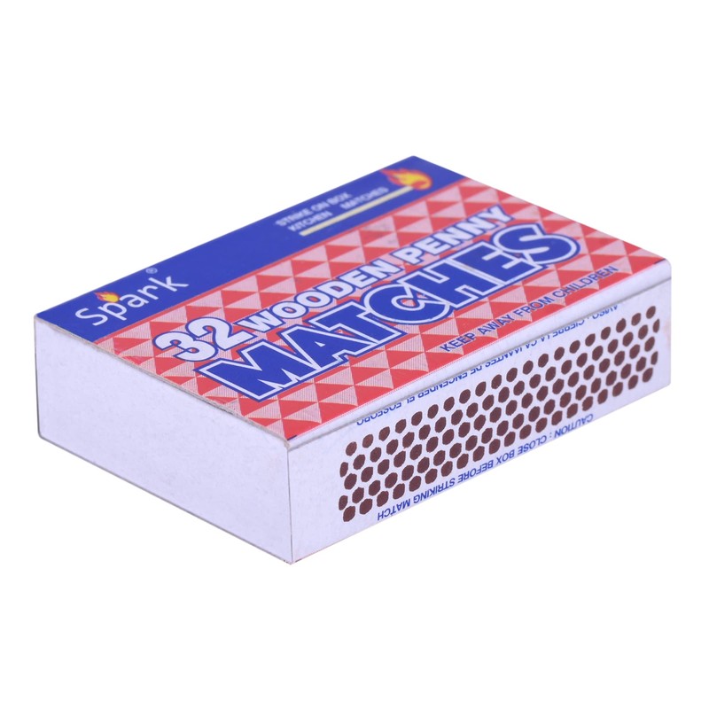 500 Packs Wooden Penny Matches 32 Count Strike on Box