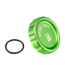 WeiSen Green Magnetic Diesel Fuel Cap Aluminum Compatible with Chevy Silverado 1500 3.0 Diesel, Fit GMC Sierra 1500 3.0 Diesel