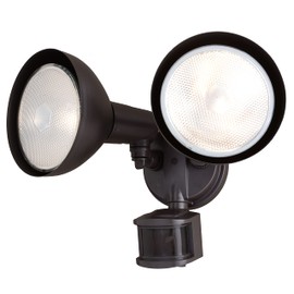 VAXCEL Bronze Motion Sensor Dusk to Dawn Outdoor Security Flood Light - 180 Degree Range - 70 Ft.