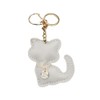 Z'mura Cat Keychain Cute Fluffy Leather Leather Backpack Bag Decoration
