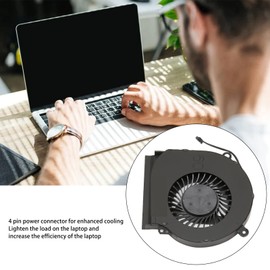 ciciglow Ventilador de Refrigeración de CPU para para OMEN 15 DC, Ventilador de Refrigeración GPU de CPU de Repuesto Silencioso de 4 Pines para Portátil para OMEN 15 DC L30204