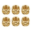 60pcs M3 Threaded Insert OD5mm L4mm Brass Nut Knurled Inserts