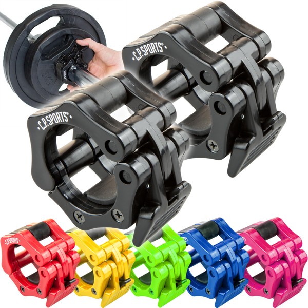 C.P.Sports Olympia Quick Release 50 mm Pairs for Barbell Bars