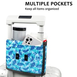 riemot Luggage Travel Cup Holder Free Hand Drink Caddy - Hold Two Coffee Mugs - Fits Roll on Most Suitcase Handles - Gifts for Flight Attendants &Frequent Travelers Accessories