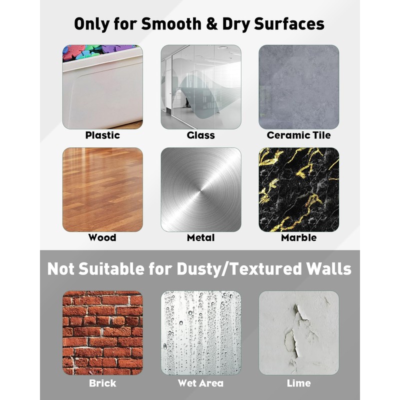 Uniclife 10 Pcs Self Adhesive Picture Hooks, 26.5 lbs Load