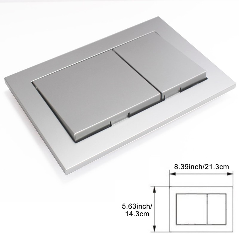 Dual-Flush Actuator Plate Toilet Flush Actuator Plate with Dual ButtonsIn
