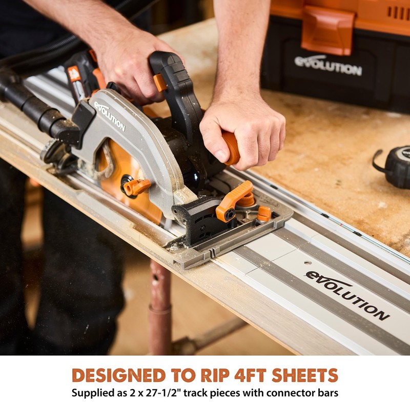 Evolution ST1400-G2 55" Circular Saw Guide Rail/Track | Universal Fit: