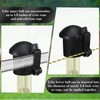 DoubleFill 12 Pcs Electric Fence Insulators and T Post Safety
