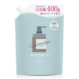 cocone COCONE Clay Cream Shampoo for Supreme Silky and Shiny Hair [Cream Shampoo Repair Moisturizing] Nurture Plus 1 Bag (White Lavender Refill)